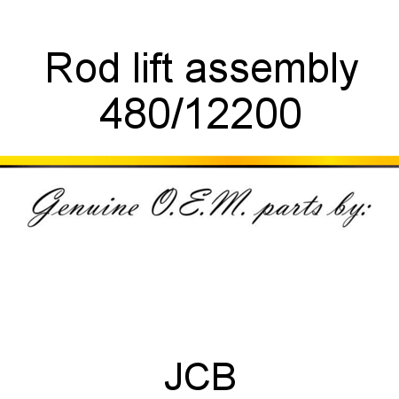 Rod, lift assembly 480/12200