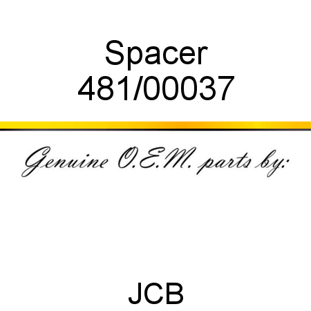 Spacer 481/00037