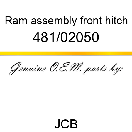 Ram, assembly, front hitch 481/02050