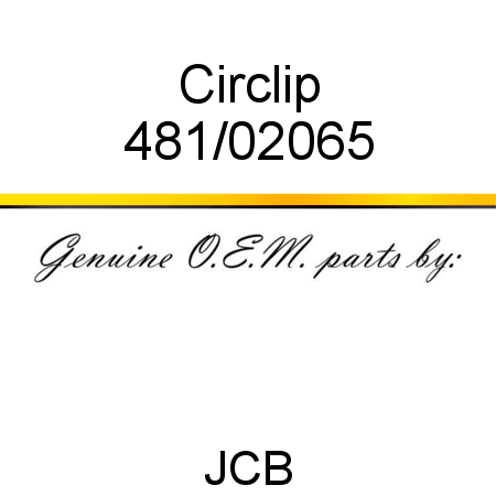 Circlip 481/02065