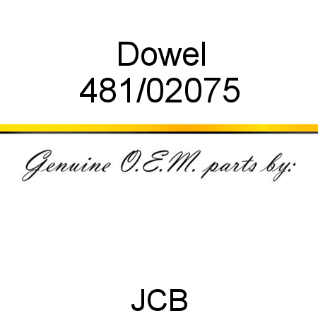 Dowel 481/02075