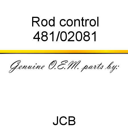 Rod, control 481/02081