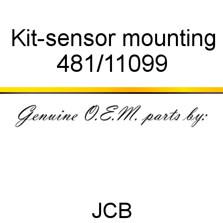 Kit-sensor mounting 481/11099