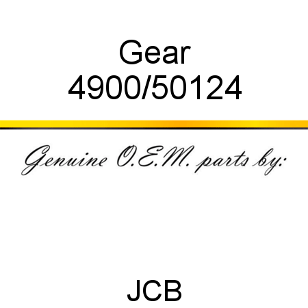 Gear 4900/50124