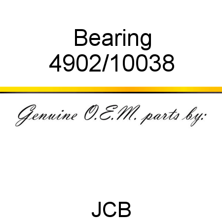 Bearing 4902/10038