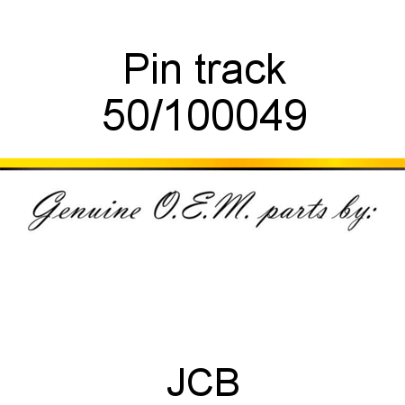 Pin, track 50/100049