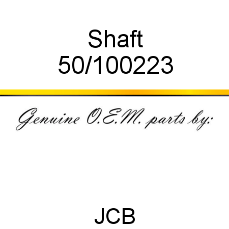 Shaft 50/100223