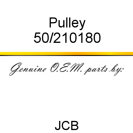 Pulley 50/210180