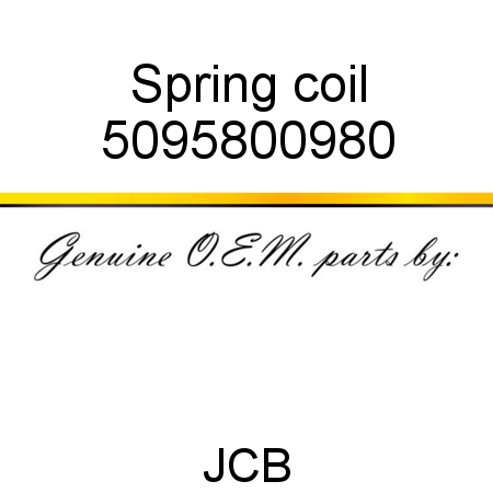 Spring, coil 5095800980