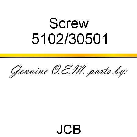 Screw 5102/30501