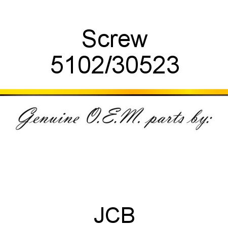 Screw 5102/30523