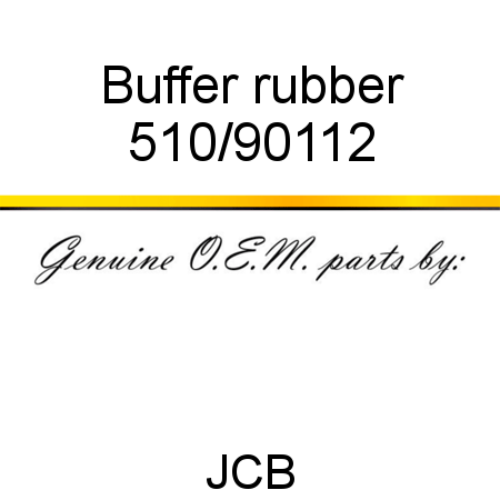 Buffer, rubber 510/90112