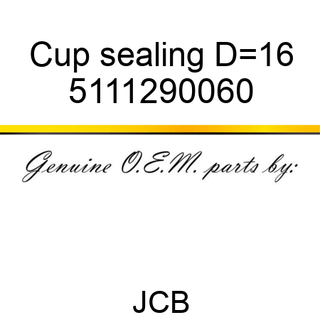 Cup sealing D=16 5111290060
