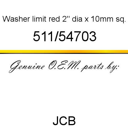Washer, limit, red, 2