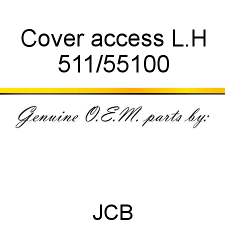 Cover, access, L.H 511/55100