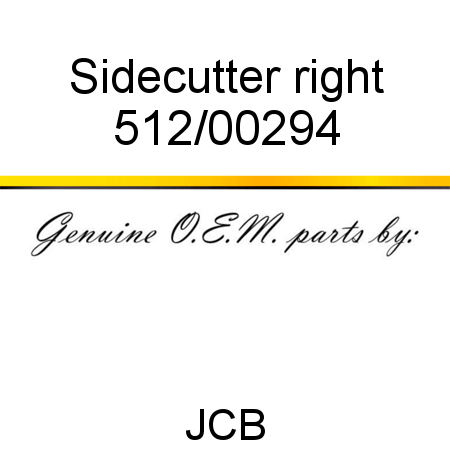 Sidecutter, right 512/00294