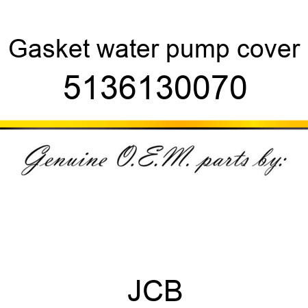 Gasket, water pump cover 5136130070