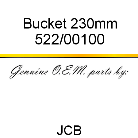 Bucket, 230mm 522/00100