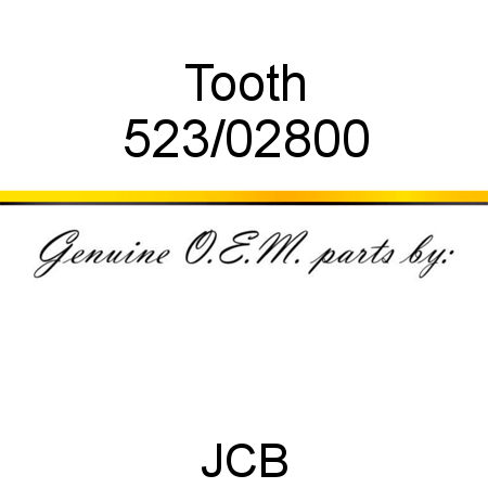 Tooth 523/02800