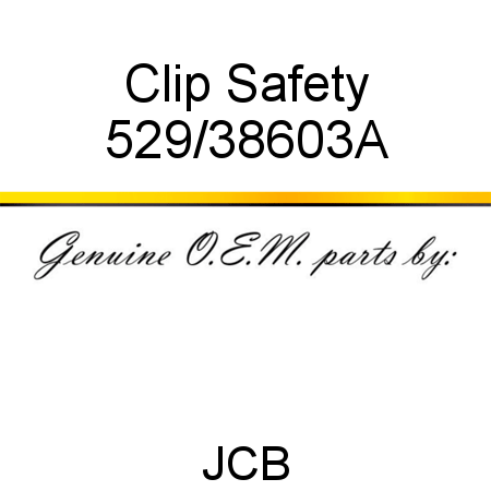 Clip, Safety 529/38603A