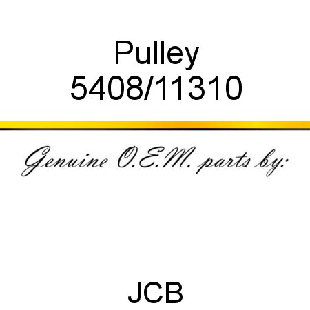 Pulley 5408/11310