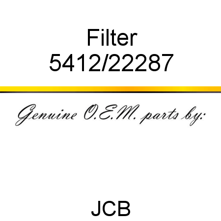 Filter 5412/22287