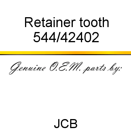 Retainer, tooth 544/42402
