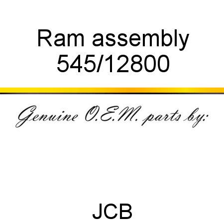 Ram, assembly 545/12800