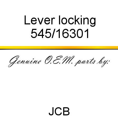 Lever, locking 545/16301