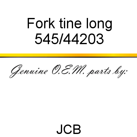 Fork, tine, long 545/44203