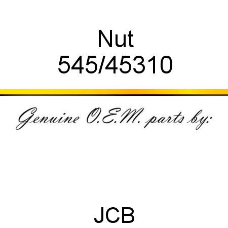 Nut 545/45310