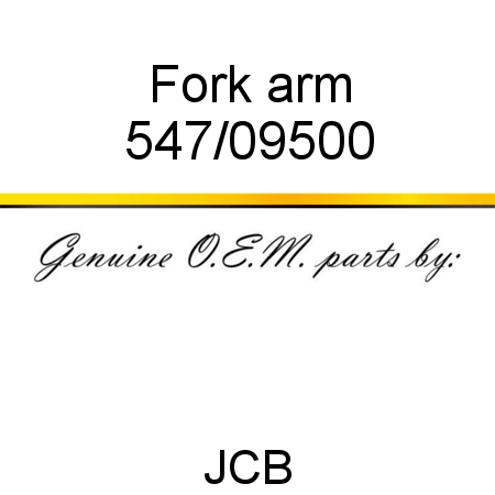 Fork, arm 547/09500