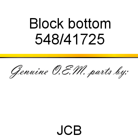 Block, bottom 548/41725