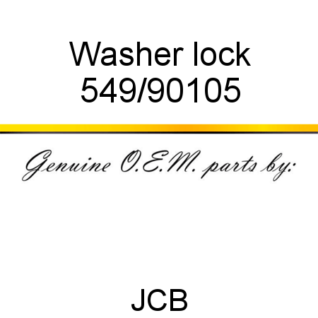 Washer, lock 549/90105