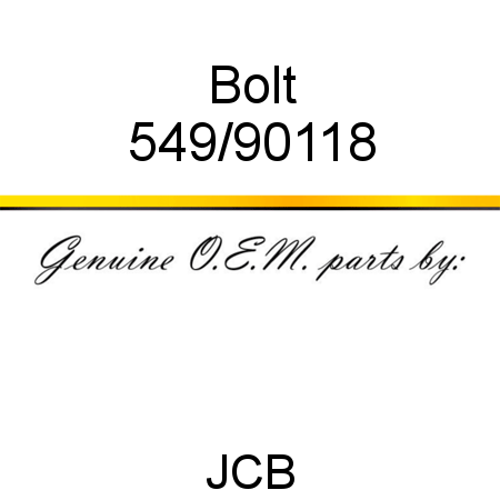 Bolt 549/90118