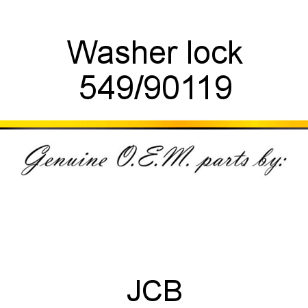 Washer, lock 549/90119