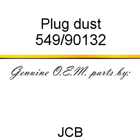 Plug, dust 549/90132