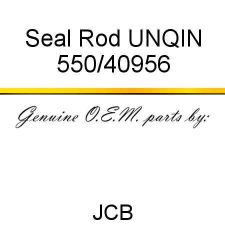 Seal, Rod, UNQIN 550/40956