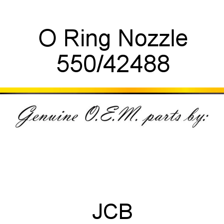 O Ring, Nozzle 550/42488
