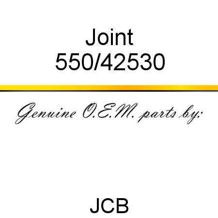 Joint 550/42530
