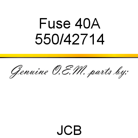Fuse 40A 550/42714
