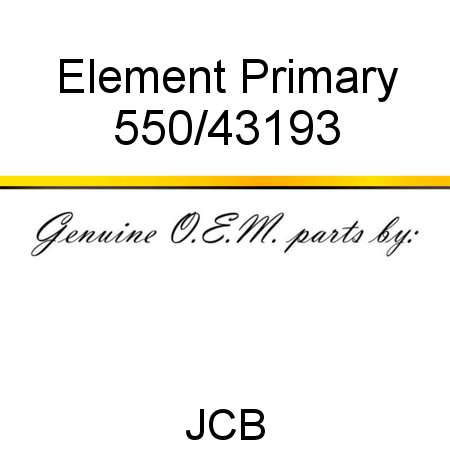 Element, Primary 550/43193