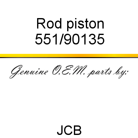 Rod, piston 551/90135