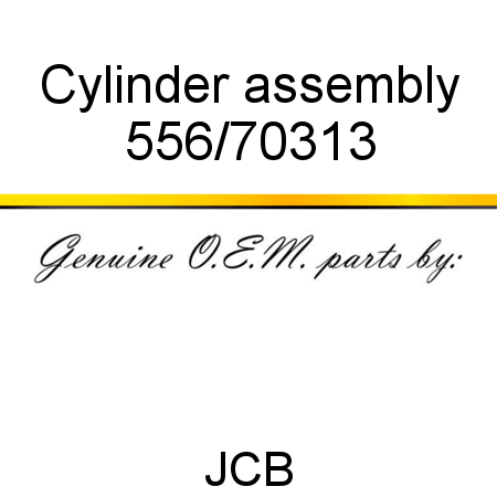Cylinder, assembly 556/70313