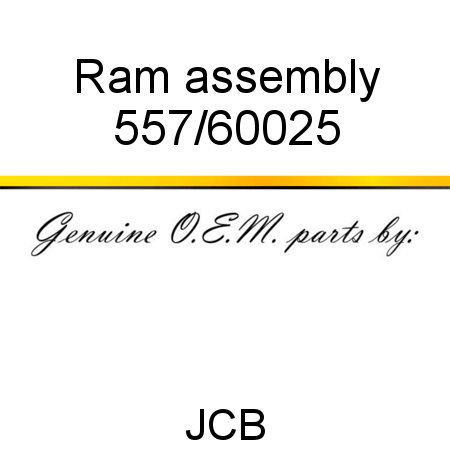 Ram, assembly 557/60025