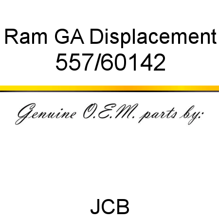 Ram, GA Displacement 557/60142