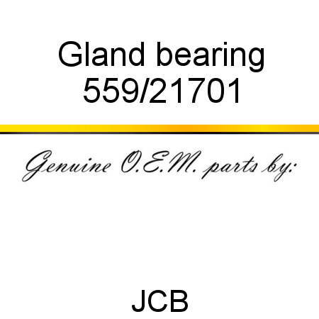 Gland, bearing 559/21701