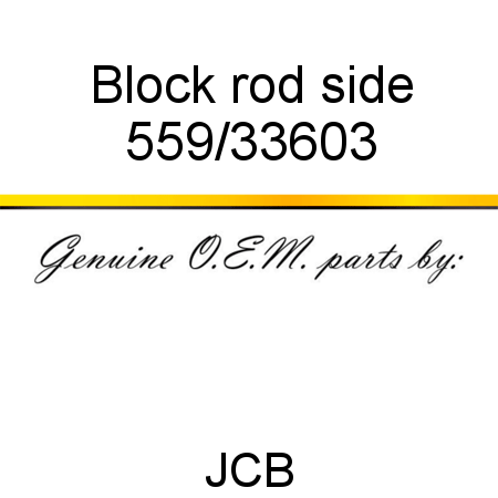 Block, rod side 559/33603