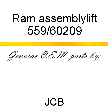 Ram, assembly,lift 559/60209