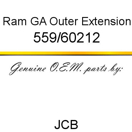 Ram, GA Outer Extension 559/60212